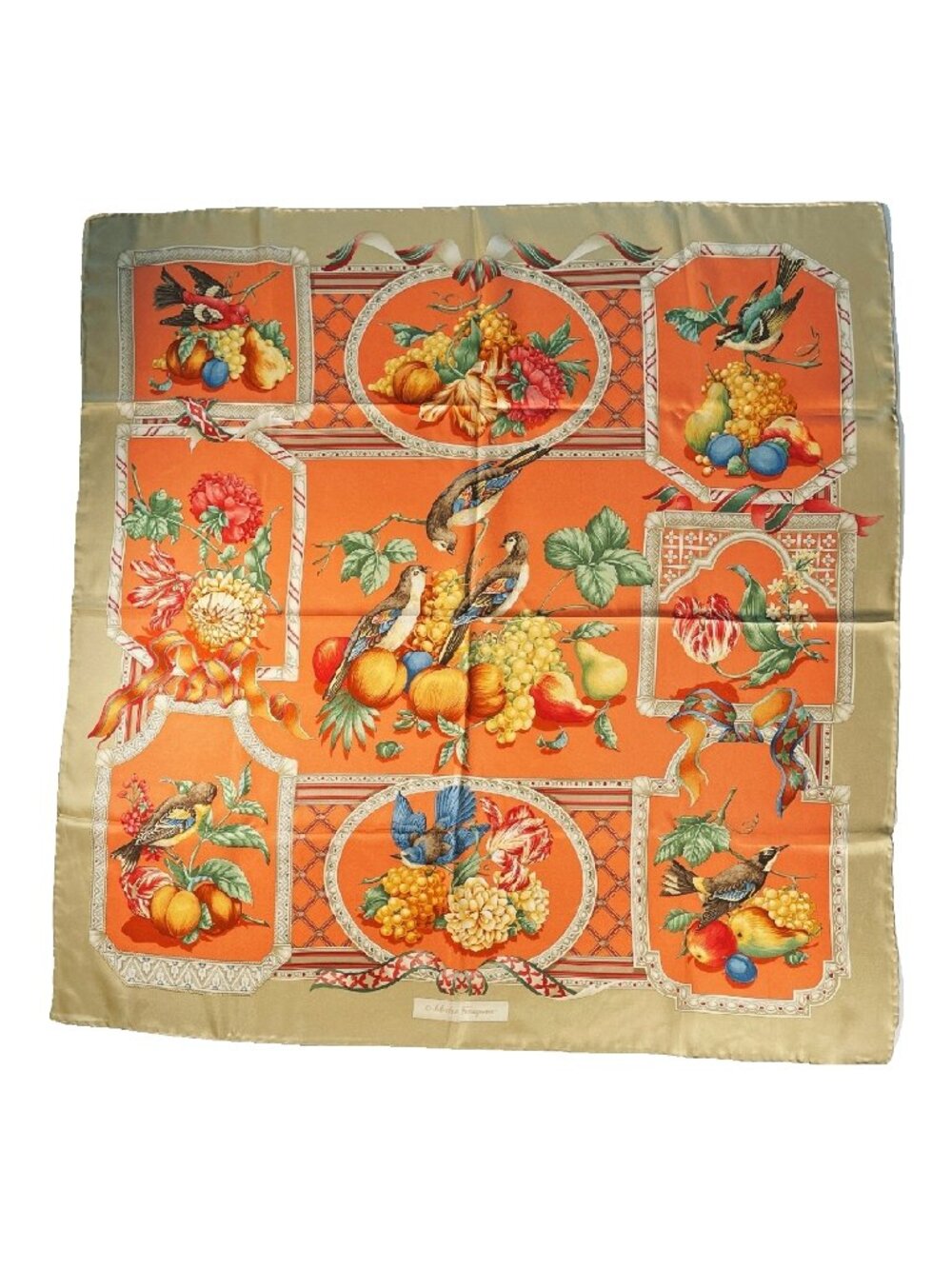 Vintage Salvatore Ferragamo Silk Scarf